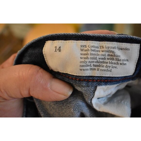 Women's Ann Taylor Loft Modern Skinny Custom Bleach DyeJeans Size 14 - Picture 5 of 5